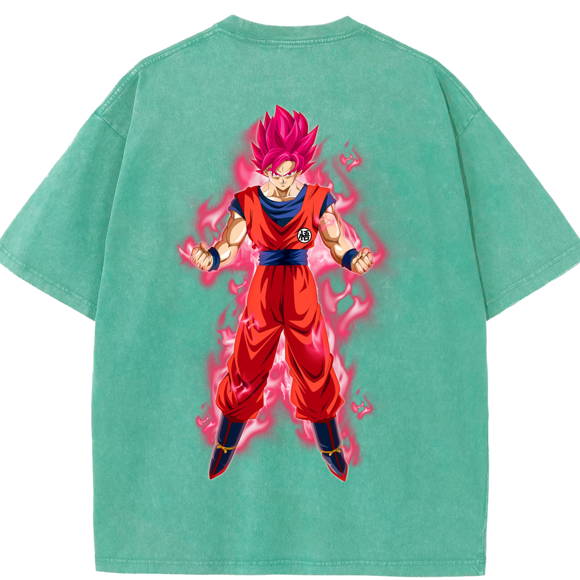 （画像用） ドラゴンボール 孫 悟飯（そんごはん）DRAGON BALL Son Gohan 綿100% ヴィンテージ風 半袖Tシャツ（背面プリント）